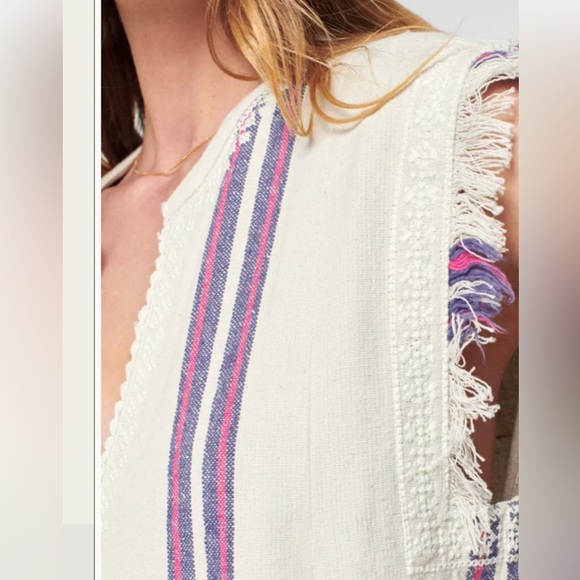 Faherty boho coastal Lagenlook Baja Beach Tunic Dress Size Small new - Picture 4 of 14